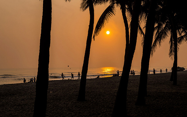 picture of Hoi An beach at the Universal Medicine Retreat, Vietnam